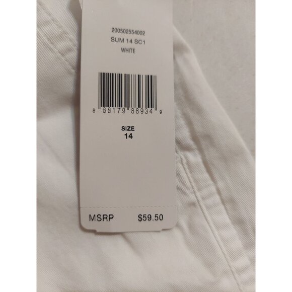 Lauren Ralph Lauren Women Shorts With Belt White Size 14 Summer NWT Polo - Picture 8 of 15